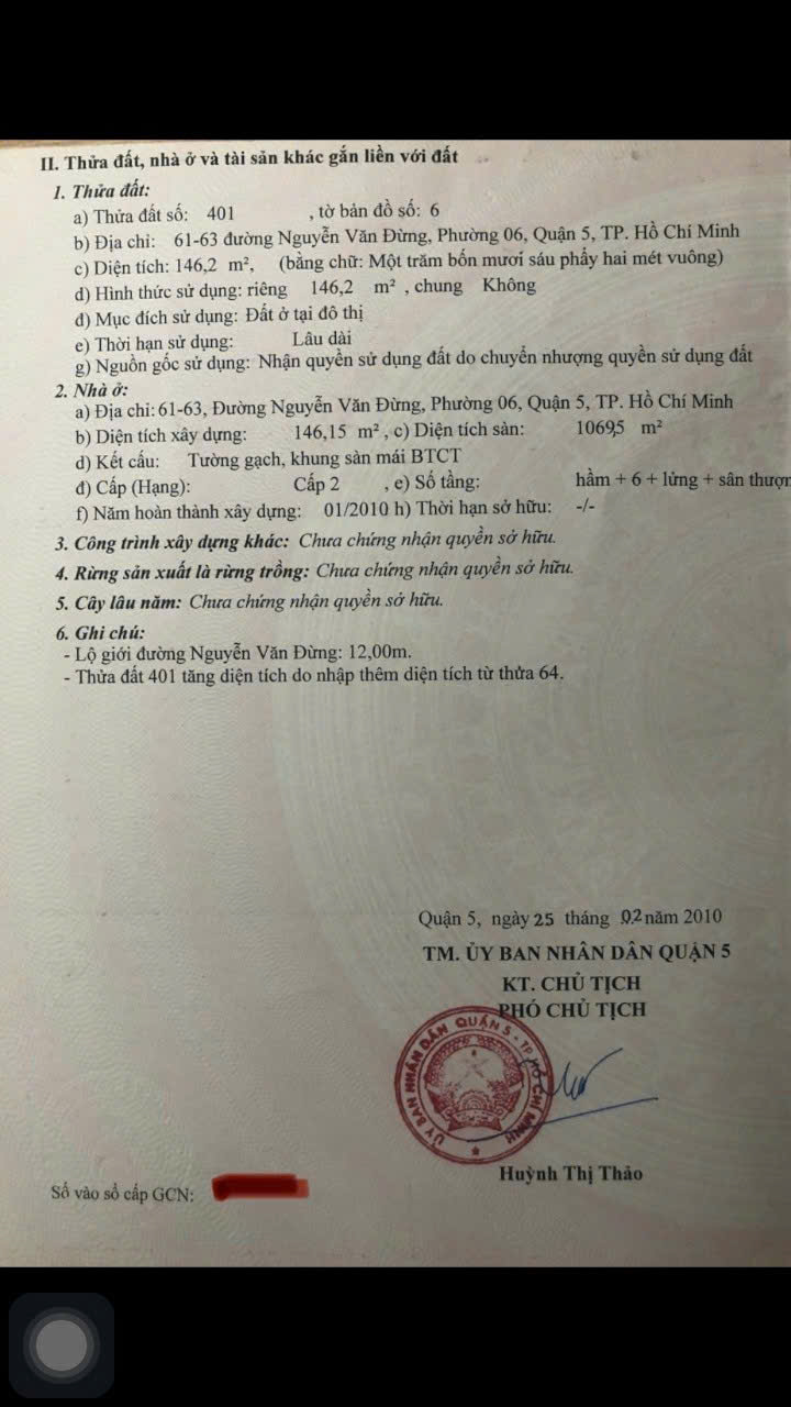 Chính chủ bán tòa nhà 8 tầng mặt tiền Quận 5 - 61-63 Nguyễn Văn Đừng - Ảnh 2